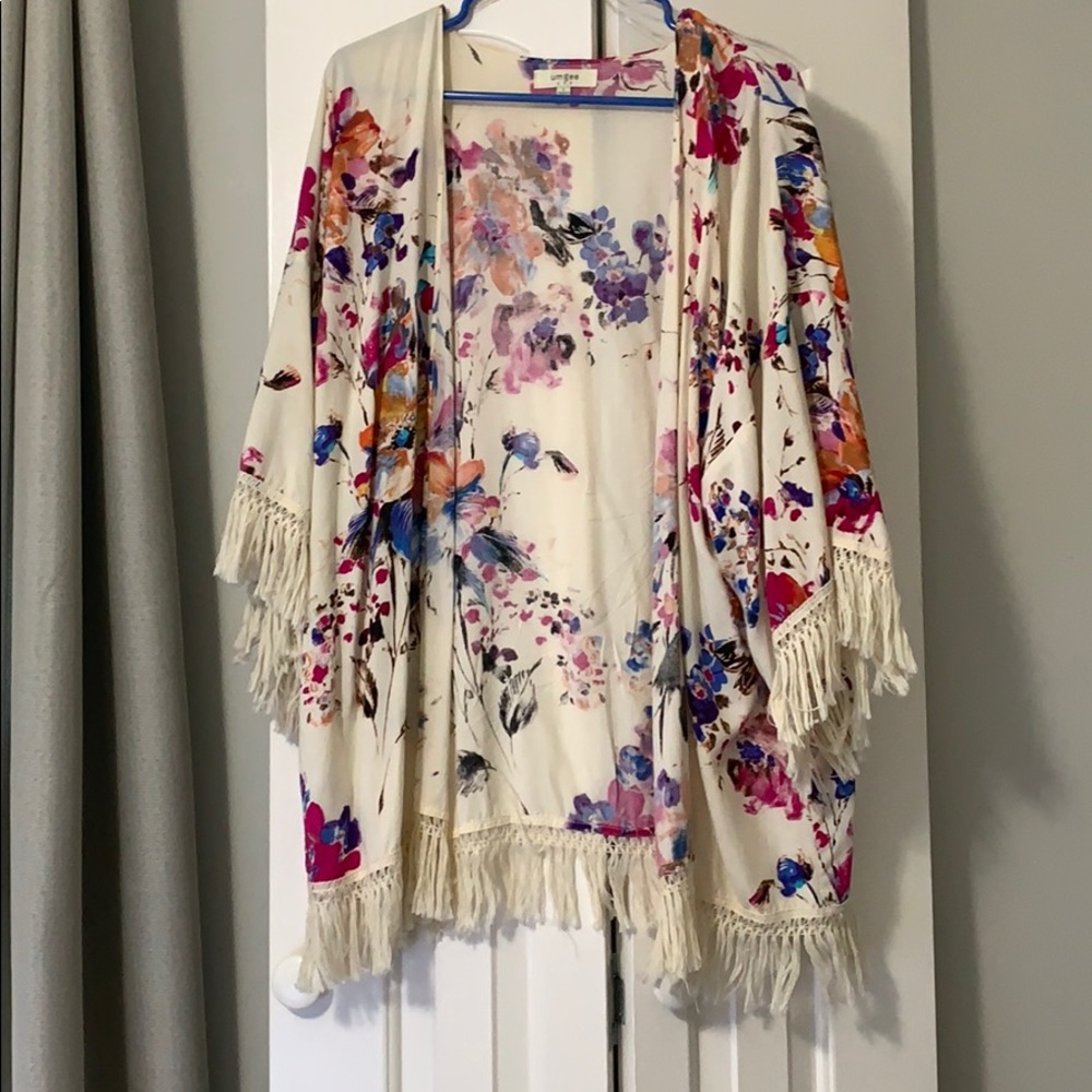 Umgee Floral Cardigan